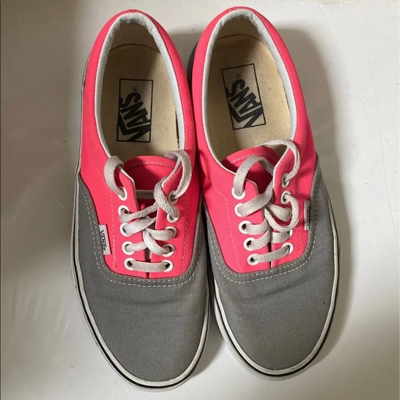 vintage pink and grey laced vans - Picture 2 of 3